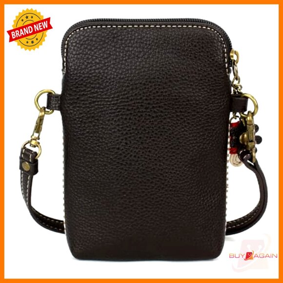 Adjustable Vegan Leather Crossbody Bag, Converts to Clutch & Purse, Phone Sized - Picture 3 of 5